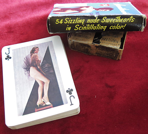 Jeu de cartes à jouer Sweetheart Nude 1970 - PAS COMPLET !