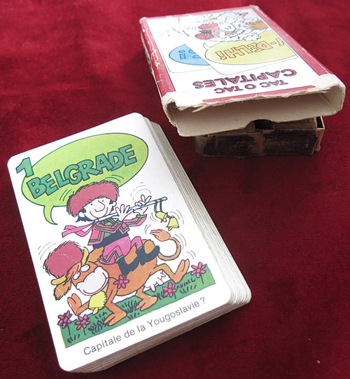 Tac O Tac – Capitales (Ducale, 1987) – Jeu de cartes français vintage rare