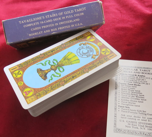 Tarot L'Escalier d'Or – Tavaglione – AGMüller / US Games 1979 – 78 Cartes – Rare OOP
