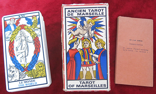 Ancien Tarot de Marseille – Edition BP Grimaud 1969 – Rare Vintage Complete Deck