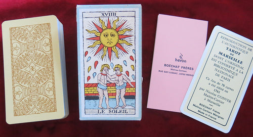 Nicolas Conver 1761 Tarot de Marseille Editions Héron coffret bleu