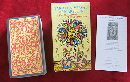 Tarot Universel de Marseille – Jeu de 78 cartes + Livret multilingue