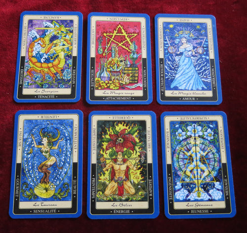 celestial oracle, oracle celeste du millenium, zodiac oracle deck, rare pocket tarot, french oracle deck, vous et votre avenir cards, 22 card tarot deck, mini tarot cards, out of print tarot, astrology divination deck, millennium oracle deck, art tarot deck, intuitive reading cards, zodiac divination cards, cosmic oracle deck, spiritual tarot oracle, unique french oracle, symbolic keyword deck, french pocket oracle