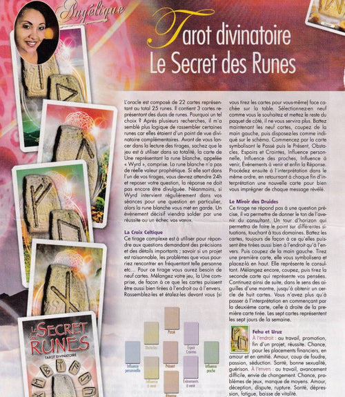 Cartes de tarot runiques - Cartes d'oracle divinatoires - Runes de sorcières