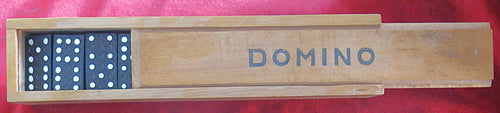 Dominos en bois vintage des années 60