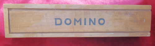Dominos en bois vintage des années 60