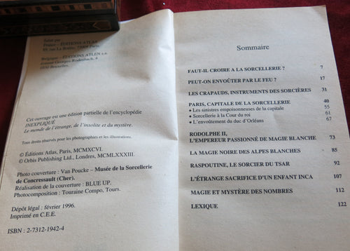 Livre rare sur la sorcellerie 1996 - Magie blanche et magie noire