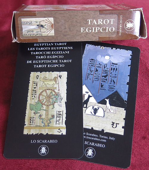 TAROT EGIPCIO + Guide – Tarot Égyptien - LO SCARABEO - Tarot à Thème Égyptien