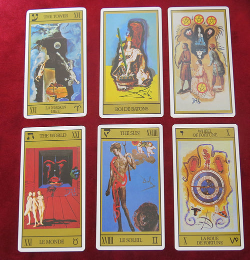 Lot of 3 for Patrick Tarot Dali 2000 - RARE - Salvador Dalí Tarot Card