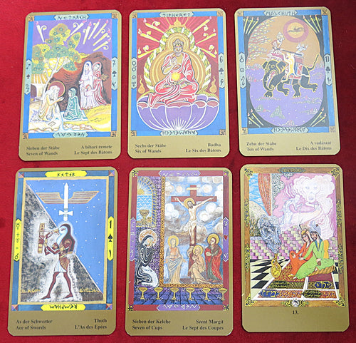 Kazanlar Tarot cards - Persian style artwork, multi-cultural deck theme, Kabbalah Tree of Life divination, very rare tarot