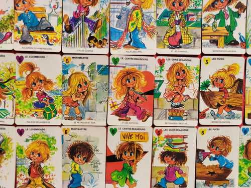 "Les enfants de Paris" Jeu vintage des 7 familles des années 1970