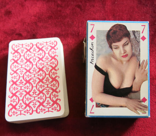 Pin Up Sourires de France des années 1950 - Jeu de cartes Pin Up Français