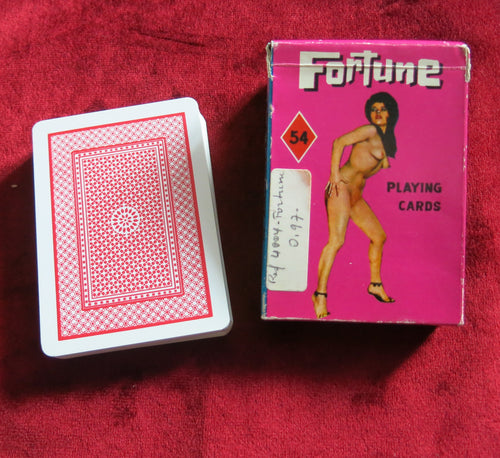 Jeu de cartes Fortune 54 représentant une femme nue 4004 des années 60