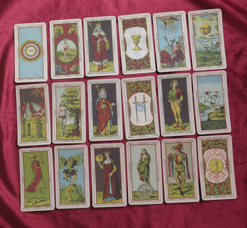 Vintage Tarot, Etteilla Tarot, Book of Thoth, Esoteric Tarot, French Tarot, Cartomancy, Divination Deck, Historical Tarot, Thoth Inspired, Rare Tarot Deck, Occult Tarot, Antique Style Tarot, Symbolic Tarot, Tarot Collection, 18th Century Tarot