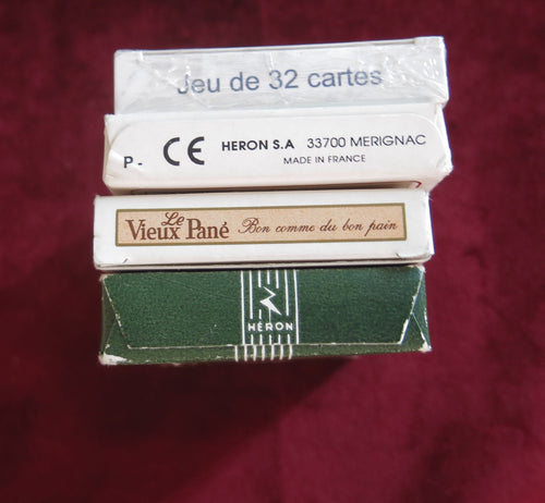 Jeux de cartes Vintage promotionnels : Lot de 4