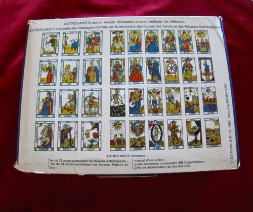 Coffret de divination de tarot et d'astrologie d'Astrocard