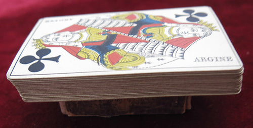 Cartes à jouer antiques françaises de 1890 – « RÉPUBLIQUE FRANÇAISE – DÉCRET DU 12 AVRIL 1890 »