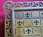 Exceptional 1928 Handmade Italian Checkers Board – Calalzo di Cadore