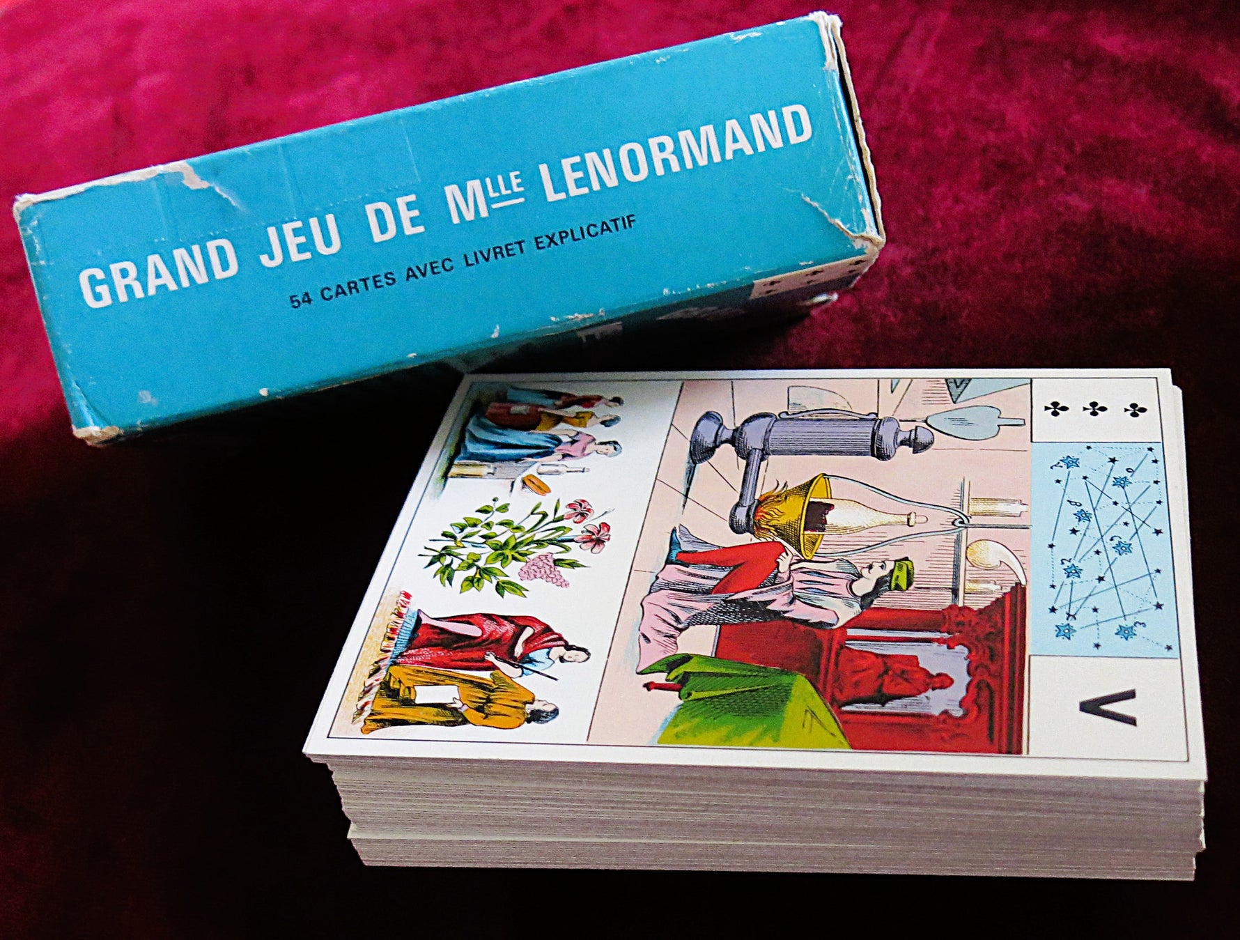 Grand Jeu de Mlle Lenormand – Grimaud 1976 – Complete Vintage French Fortune Telling Deck