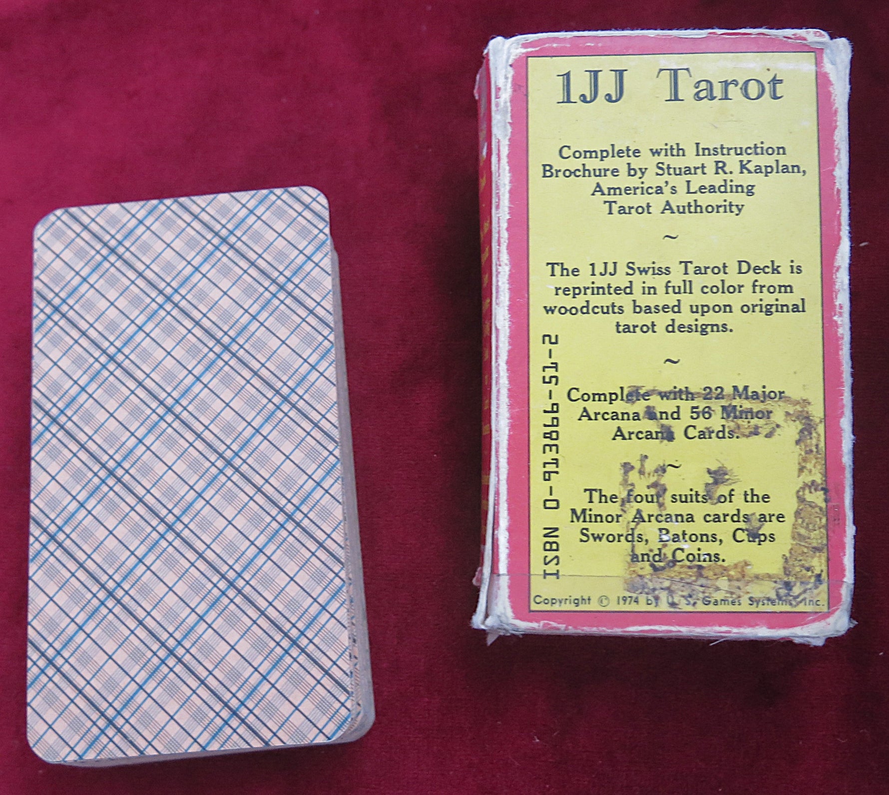 1JJ Swiss Tarot Cards – 1974 U.S. Games Edition(used one)