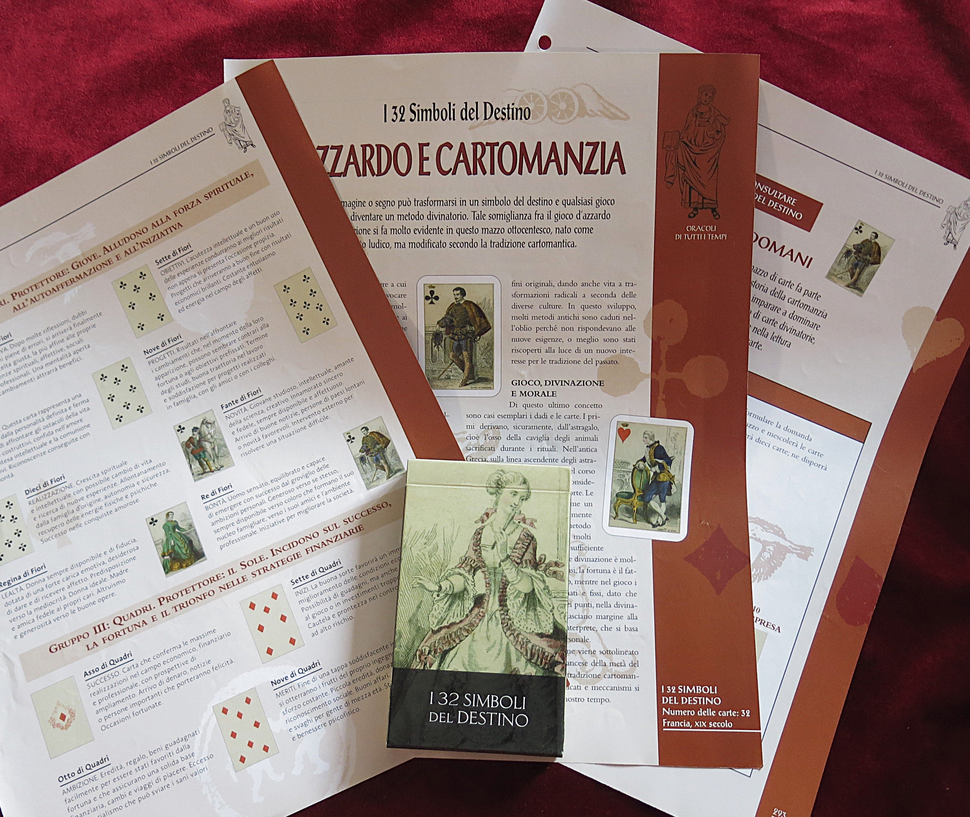 The 32 Symbols of Destiny + Guide –  Rare Vintage Italian Divination Deck 2004