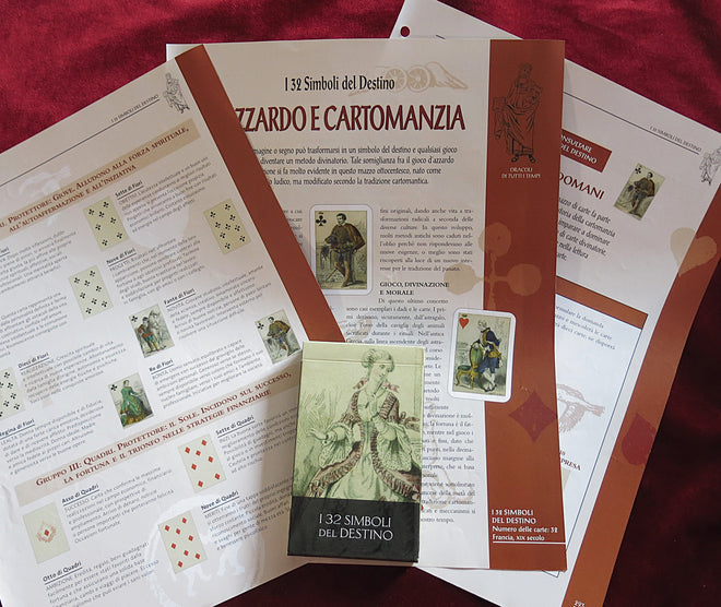 Les 32 Symboles du Destin + Guide – Rare jeu de divination italien vintage 2004