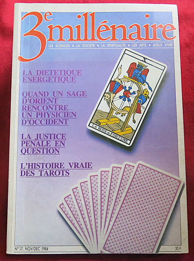 Magazine Spirituel Français Vintage 1987 - La véritable histoire des Tarots - Régime énergétique chinois