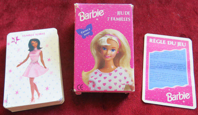Barbie 1998 doll Vintage Card game