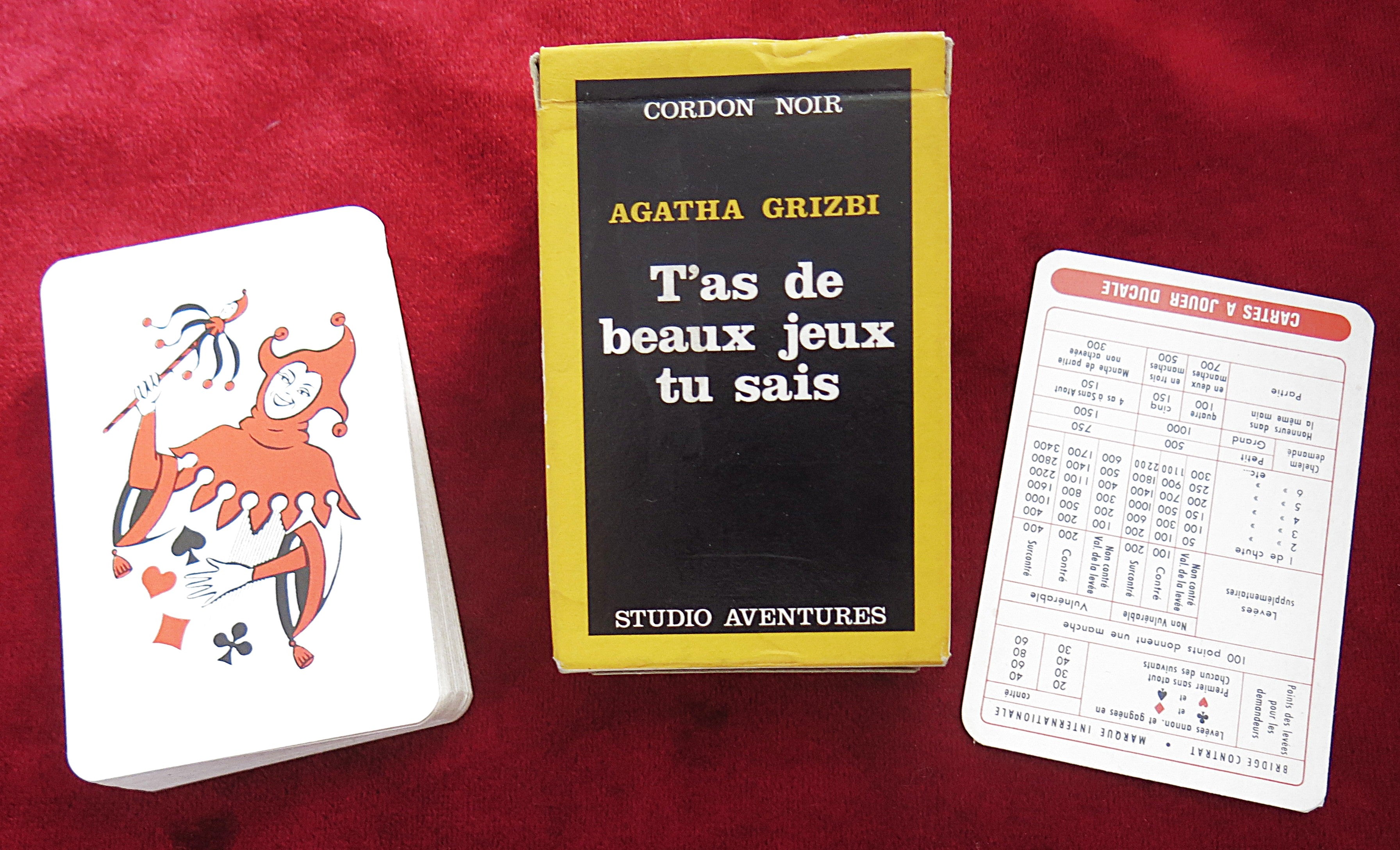 Tas de beaux jeux tu sais – Cordon Noir Series | Agatha Grizbi – Rare French Cards