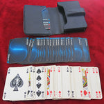Jeu de cartes promotionnel Air France – Double jeu dans un étui en similicuir – Années 1970