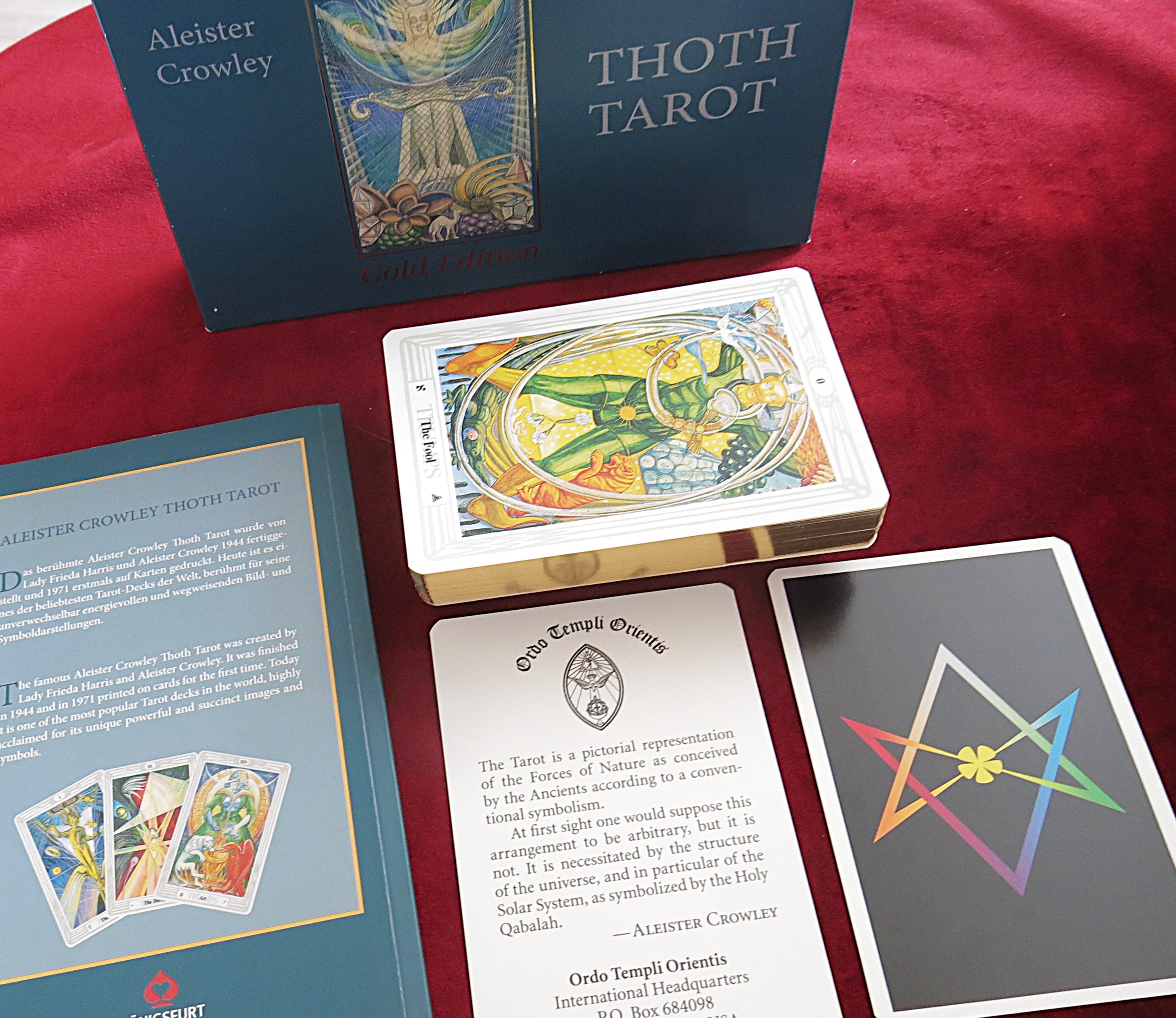 Aleister Crowley Thoth Tarot – Gold Edition (Königsfurt-Urania, 2018)
