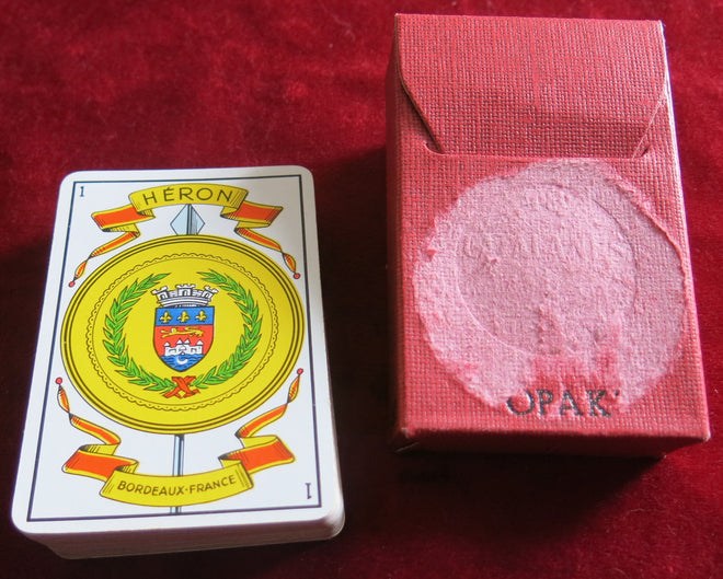 Aluette Card Game - Vintage OPAK HERON