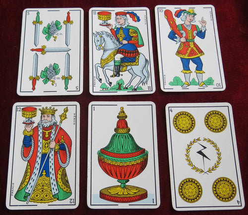 Aluette Card Game - Vintage OPAK HERON