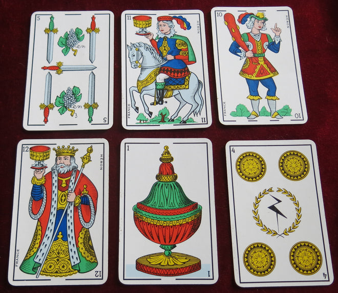 Aluette Card Game - Vintage OPAK HERON