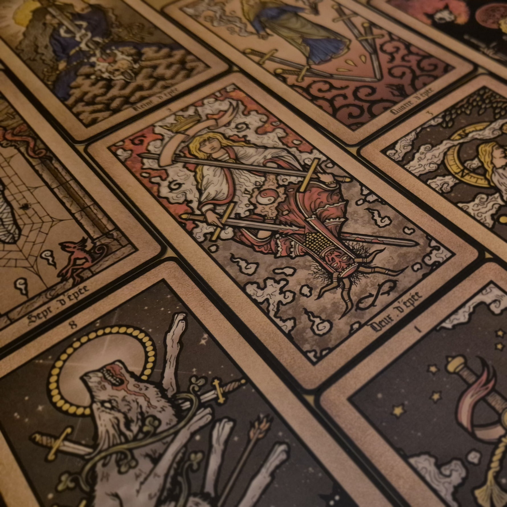 PRE-ORDER - Anaïs Tarot – Contemporary Artisan Tarot with Medieval Color Palette