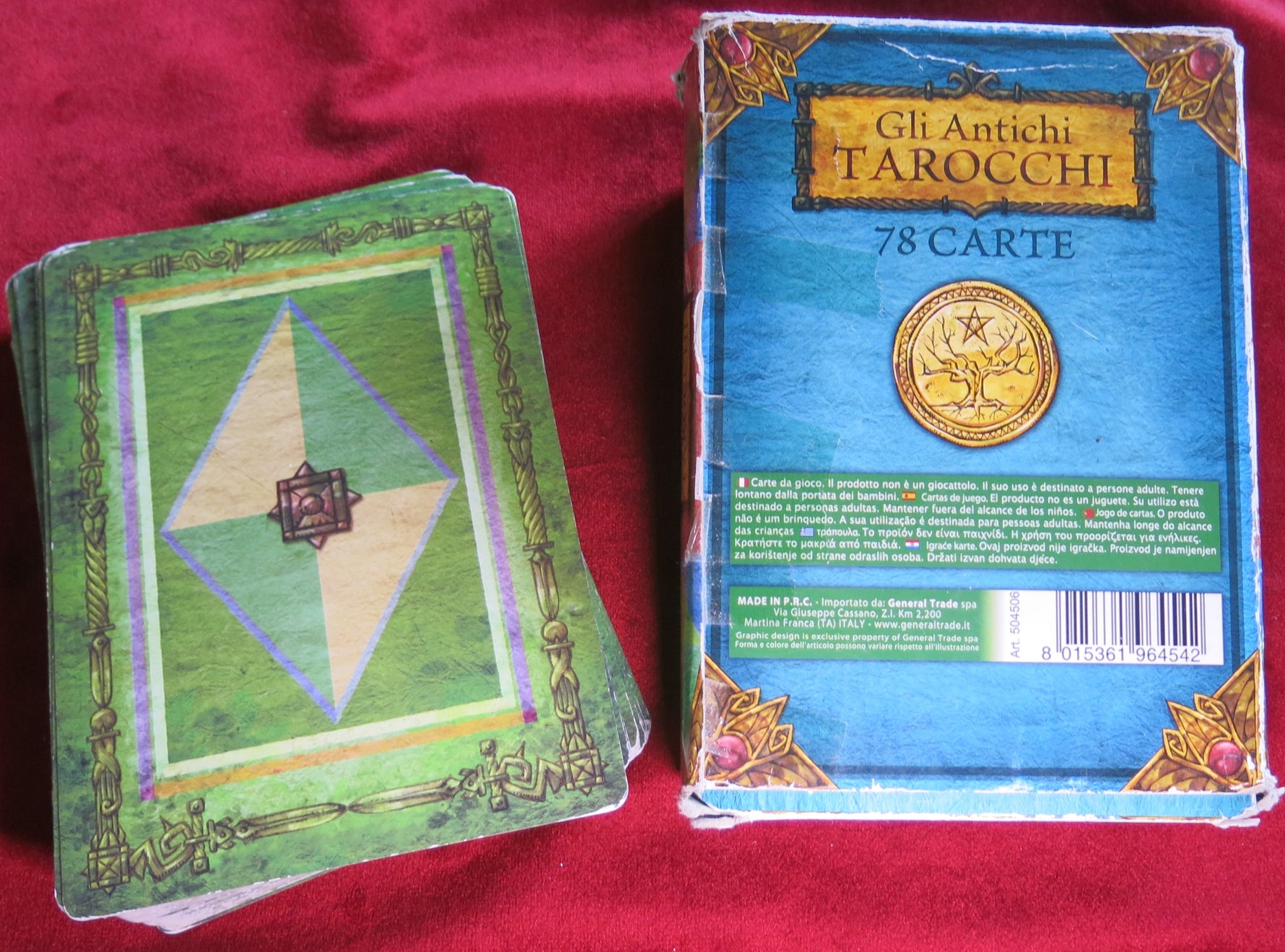 Rare Mosaic-Style Tarot Deck – Gli Antichi Tarocchi, Italy 1981