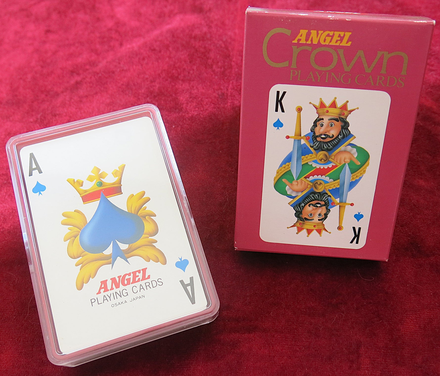 Angel Crown Playing Cards – Osaka Japan 80s – Vintage Deck – Rare Edition