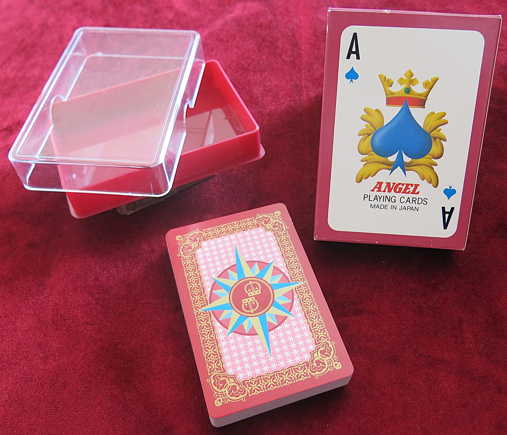 Angel Crown Playing Cards – Osaka Japan 80s – Vintage Deck – Rare Edition