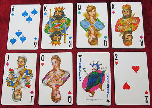 Jeu de cartes Angel Crown – Osaka, Japon, années 80 – Jeu vintage – Édition rare