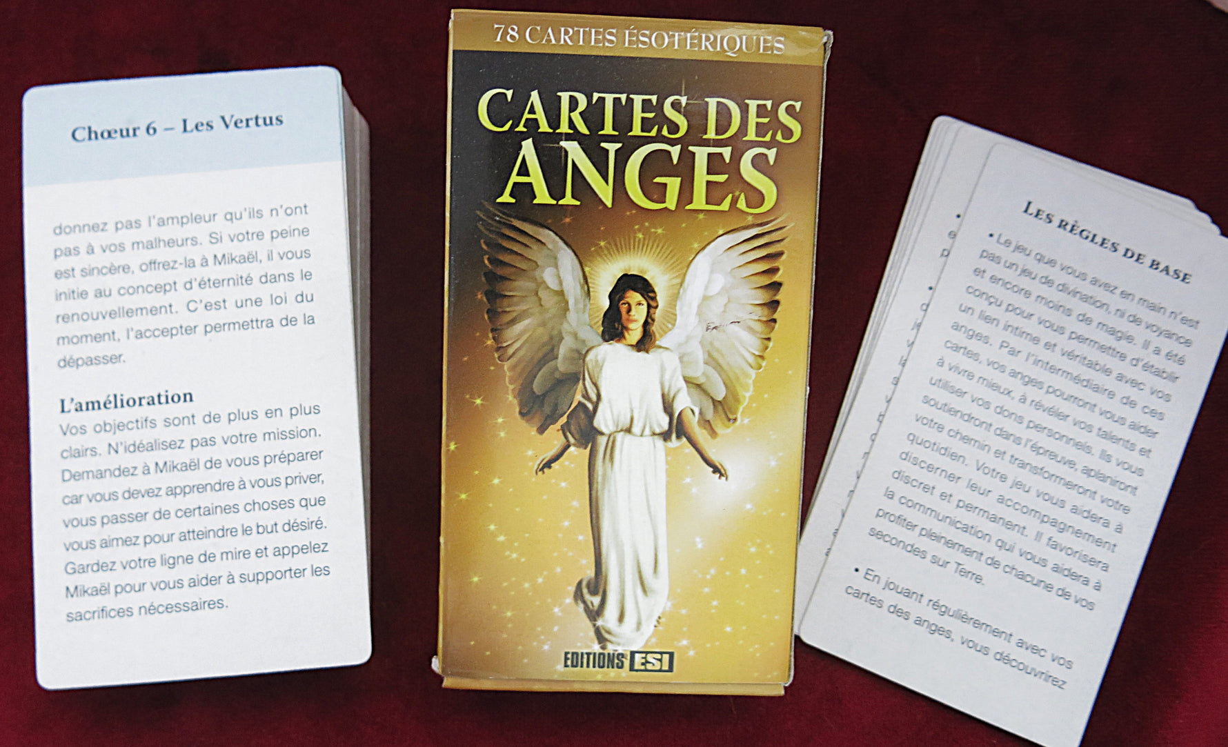 Cartes des anges : oracle spirituel – 78 cartes ésotériques