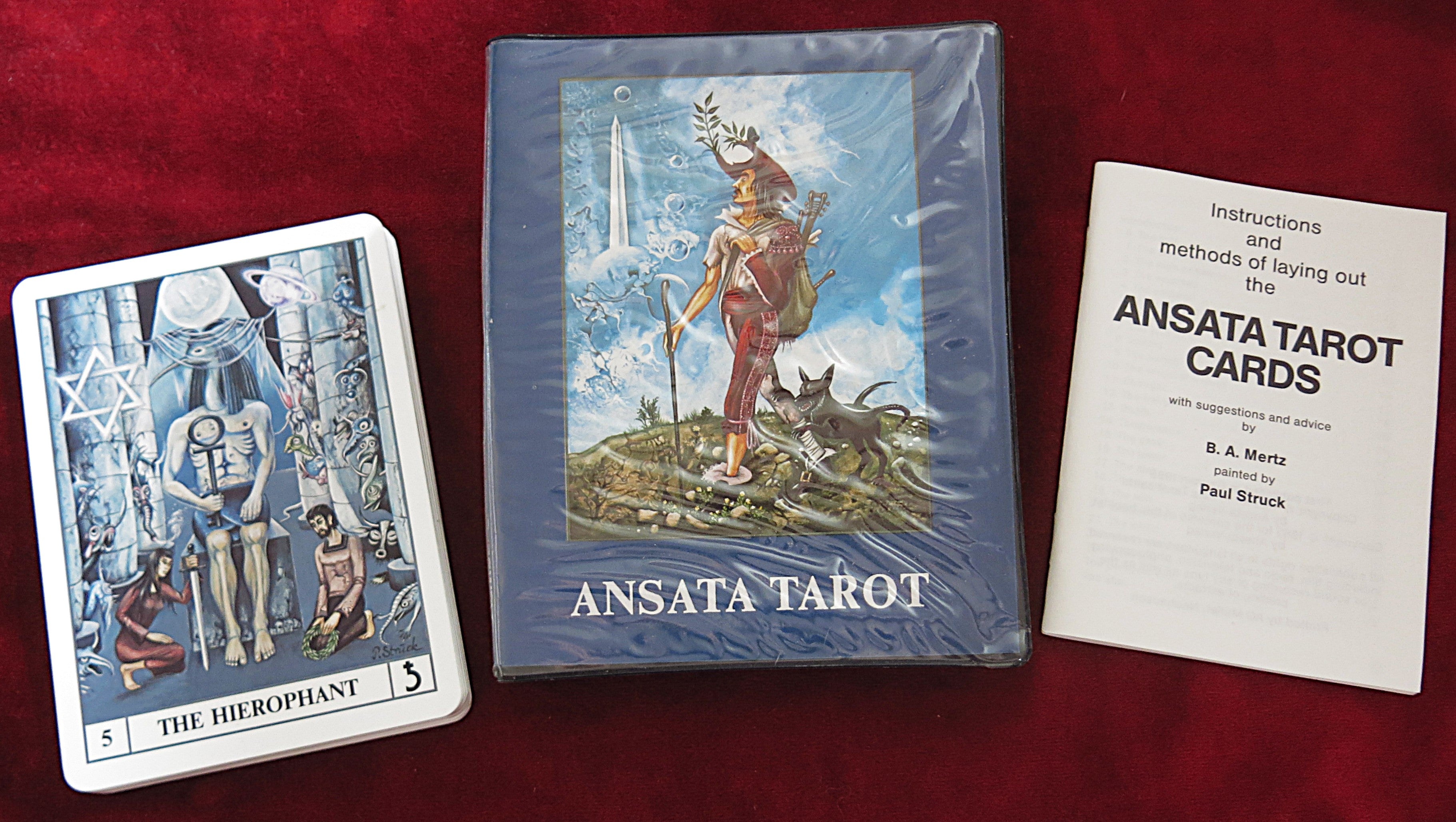 Jeu de Tarot Ansata (1985) – Rare Set de 22 Cartes de Tarot – Collectionneur Occulte
