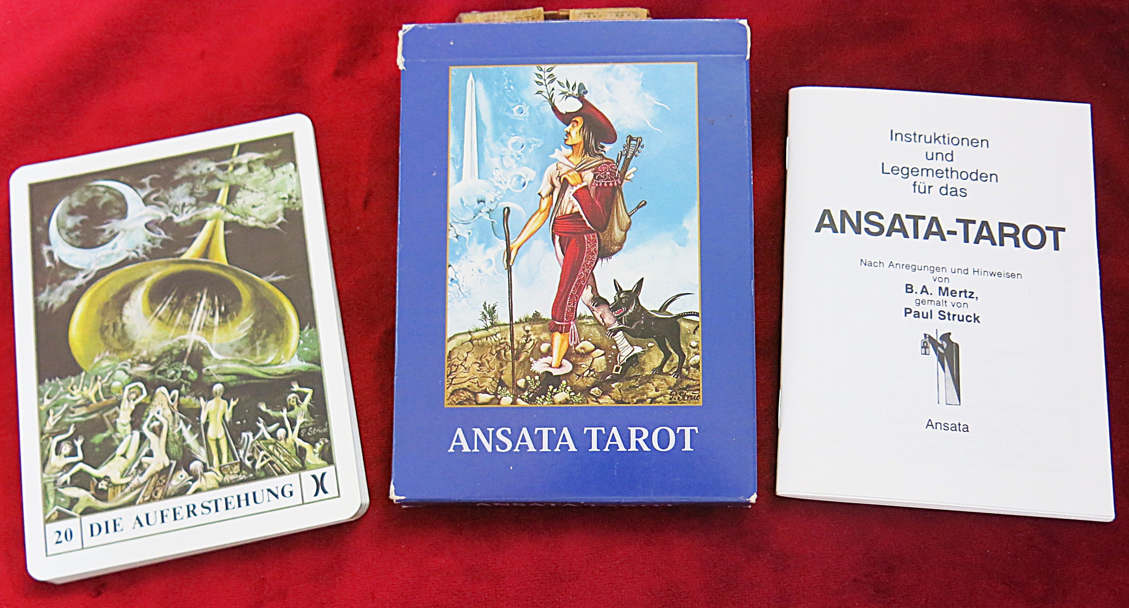 Jeu de Tarot Ansata (1985) – Rare Set de 22 Cartes de Tarot – Collectionneur Occulte