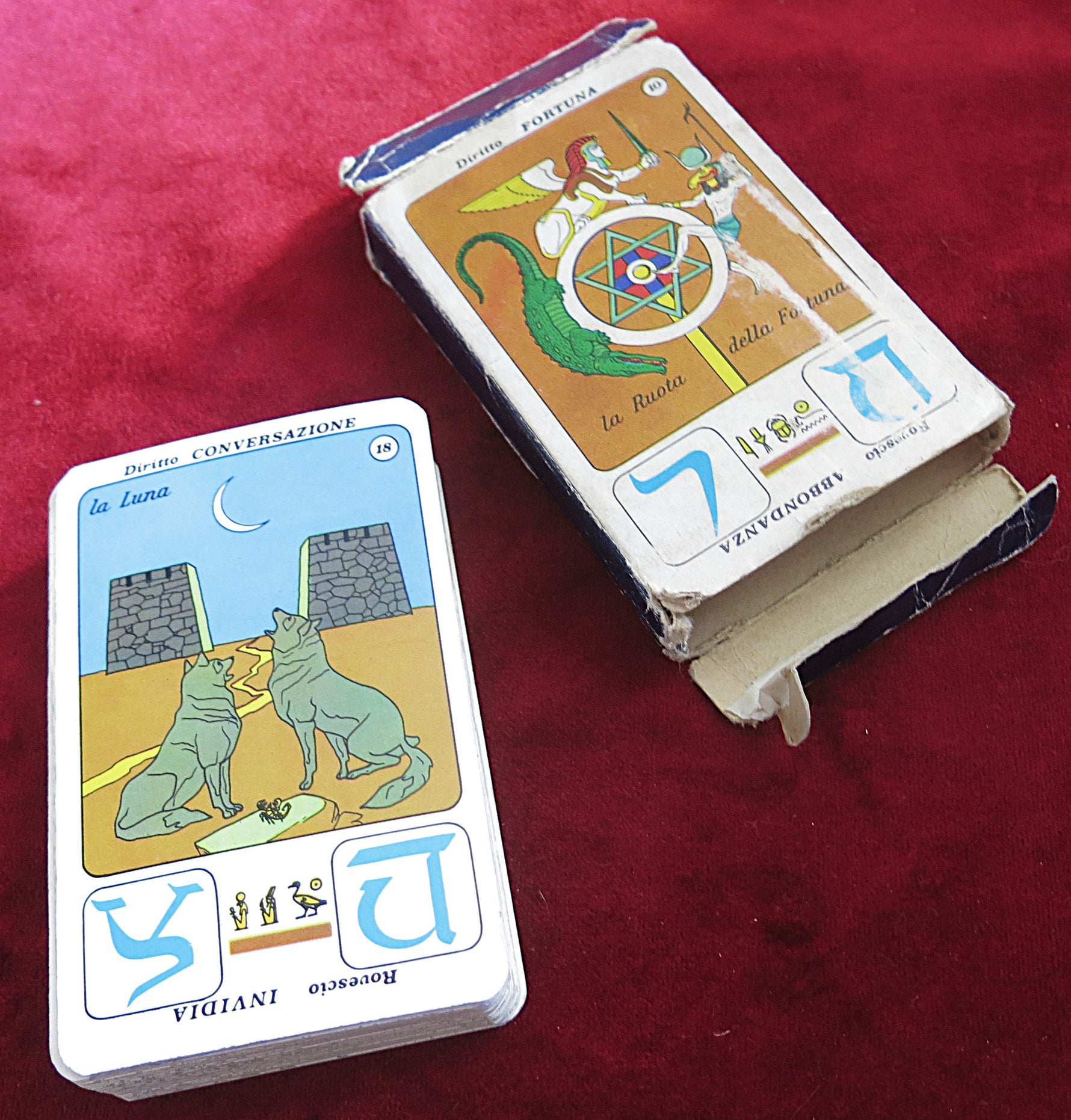 Egyptian Oracle Tarot – Aperol Promotional Deck (1973, Italy) – Rare Collectible