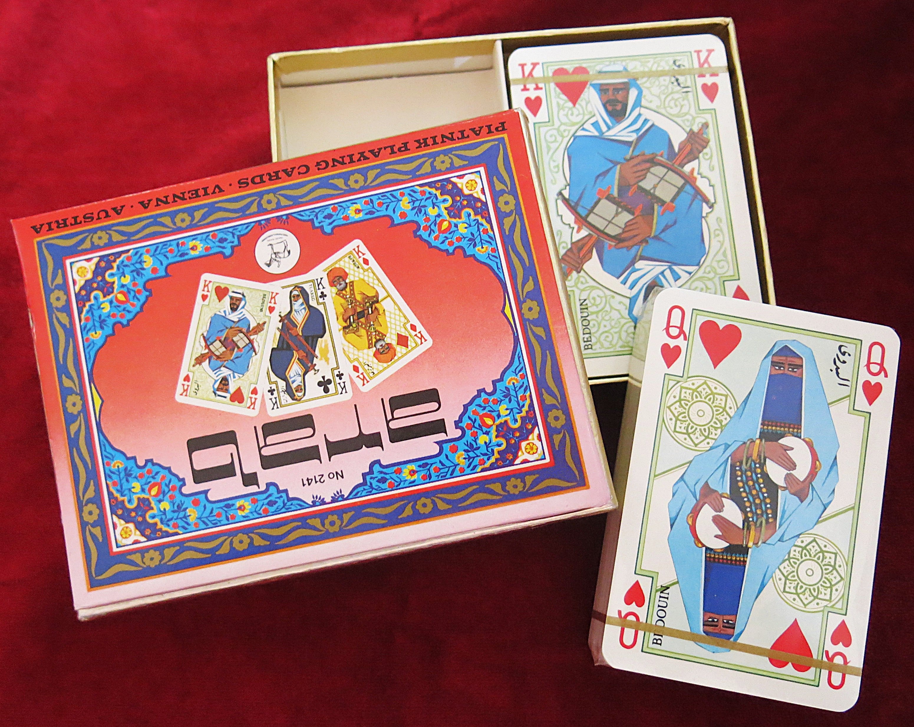 Cartes à jouer arabes n° 2141 – 2 jeux scellés – Franz Küngraber – v. 1978