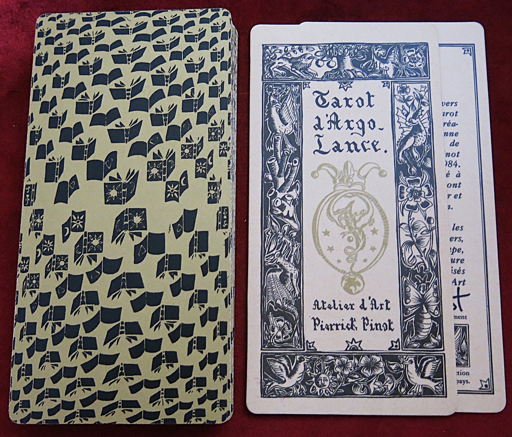 Vintage Le Tarot d'Argolance – Pierrick Pinot Limited Edition No. 327/999 (1984) Wooden Box Complete