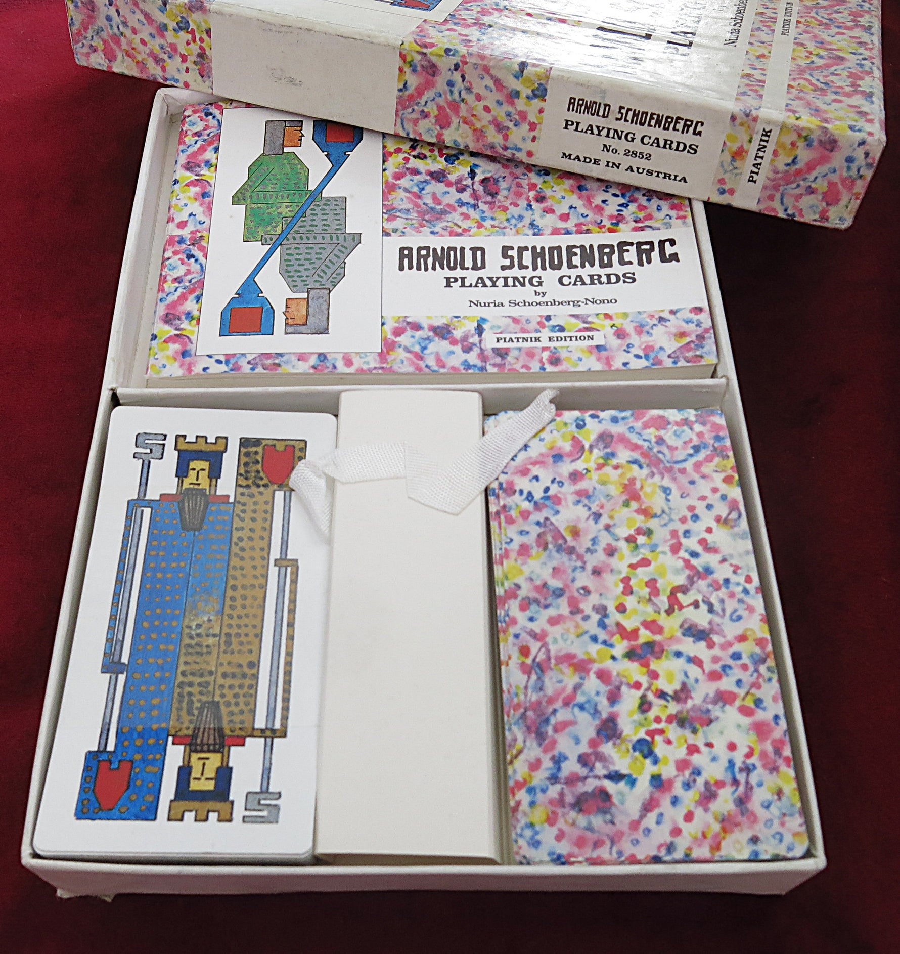 Cartes à jouer Arnold Schoenberg (1981) – Édition Piatnik – Jeu complet
