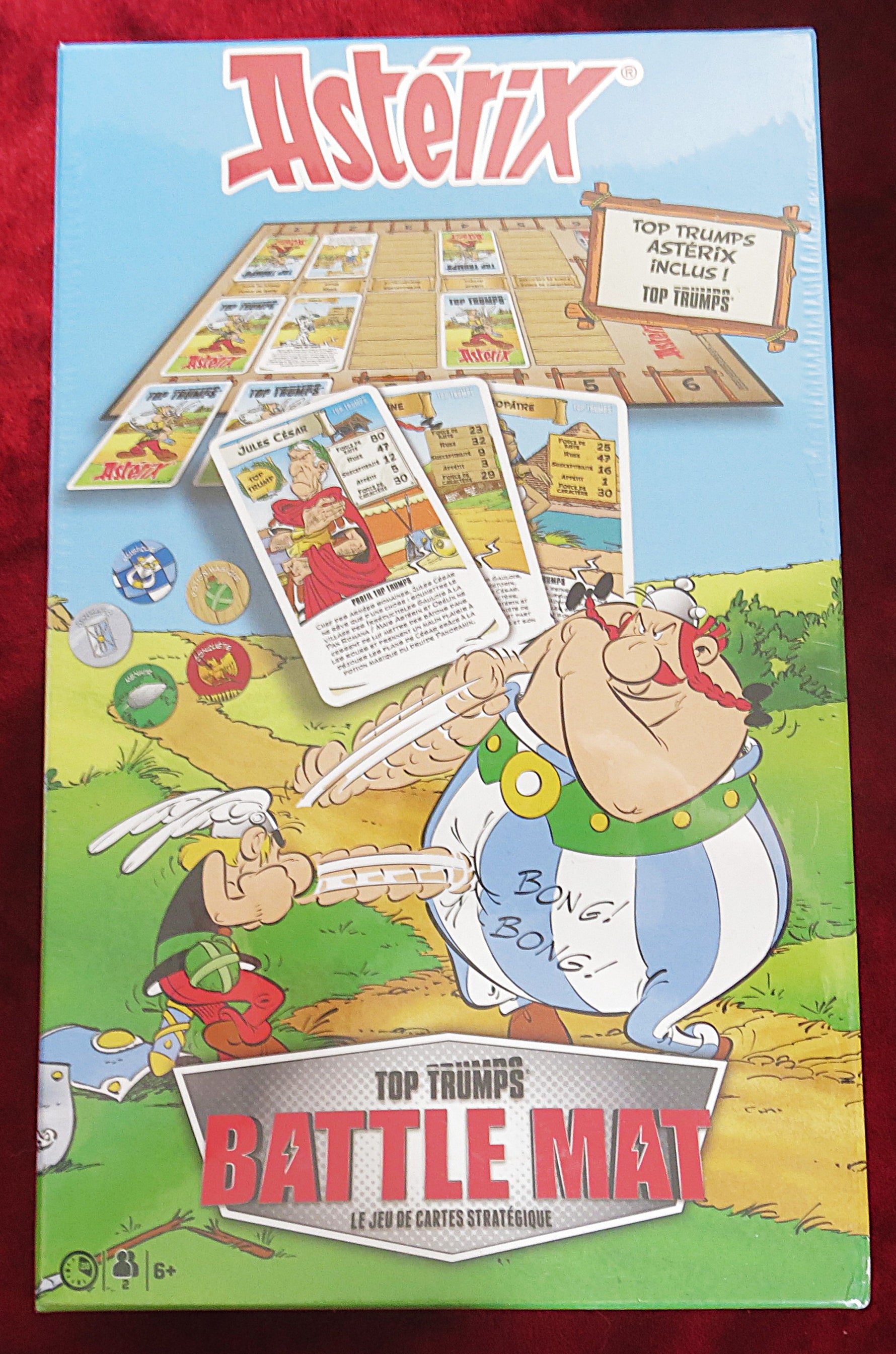 Astérix Top Trumps Tapis de Bataille Scellé Jeu de Société de Stratégie en Français