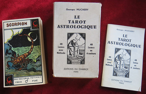 Le Tarot Astrologique (1972) – Vintage Astrological Tarot Deck -  by Georges Muchery | Complete with 48 Cards, Box & Booklet