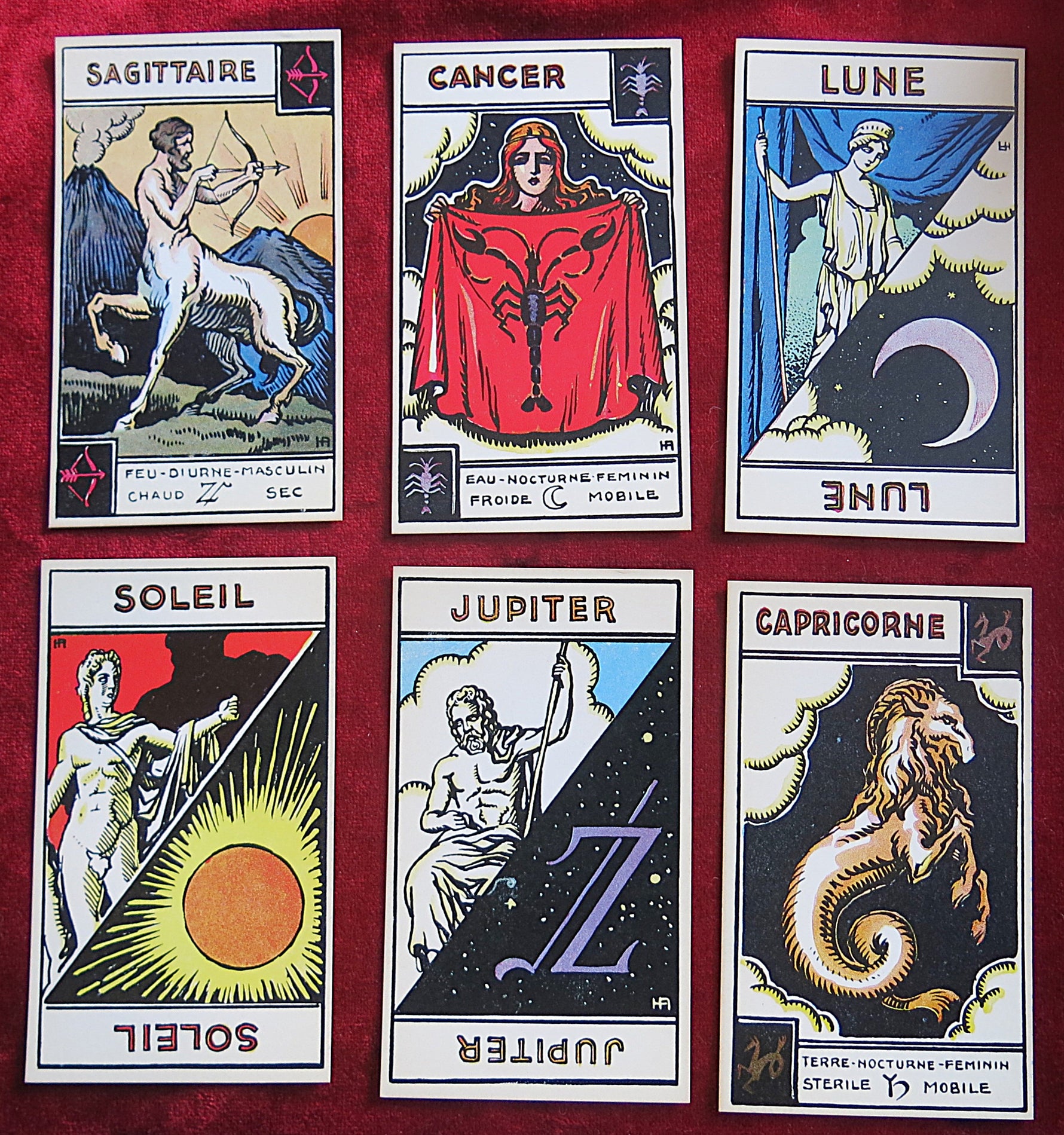 Le Tarot Astrologique (1972) – Jeu de Tarot Astrologique Vintage de Georges Muchery