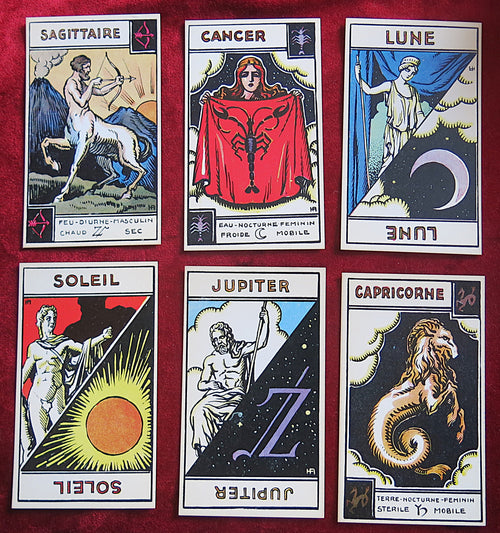 Le Tarot Astrologique (1972) – Vintage Astrological Tarot Deck -  by Georges Muchery | Complete with 48 Cards, Box & Booklet